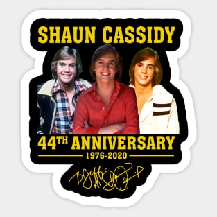 Shaun Cassidy 44th Anniversary 1976 2020  Movie Sticker